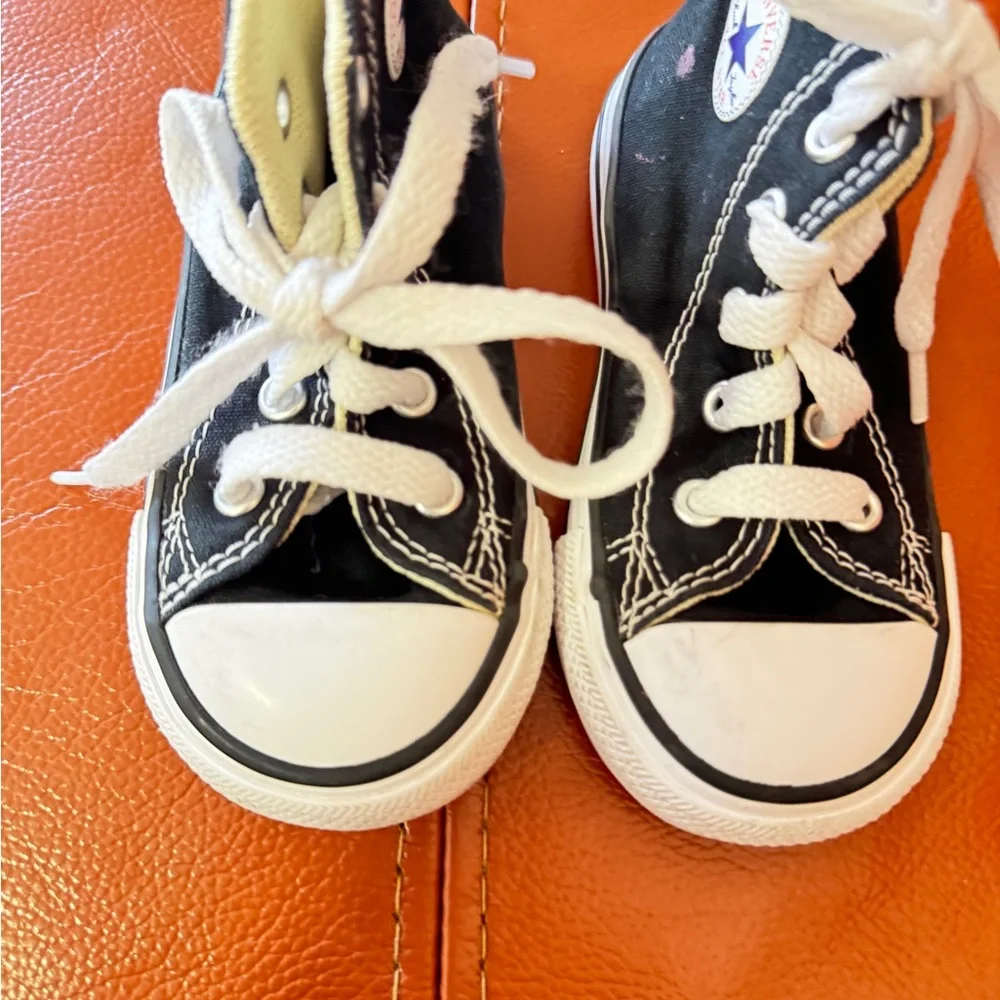 Converse Kids Black High-Top Sneakers